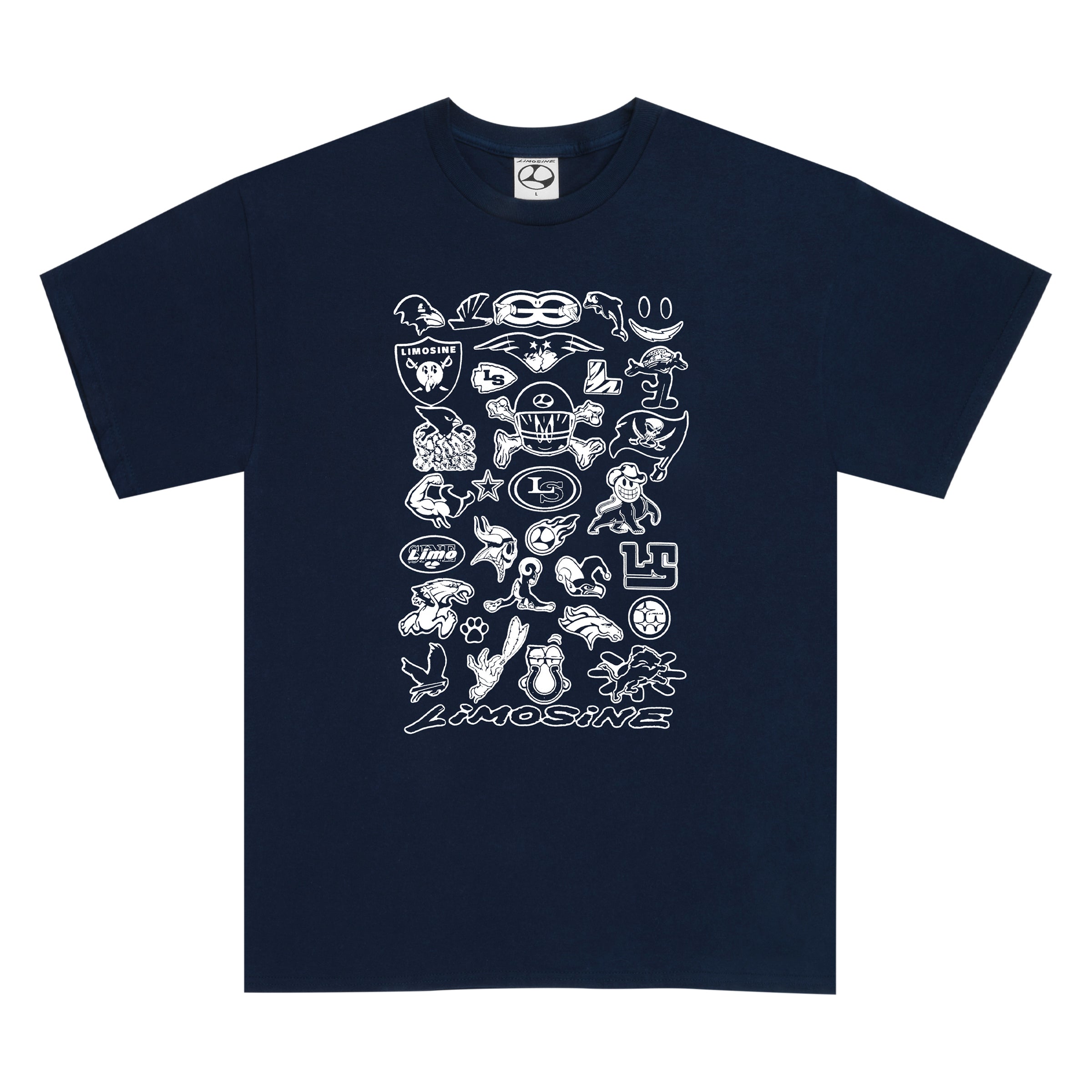 Limo Teams Tee - Navy – limosineskateboards