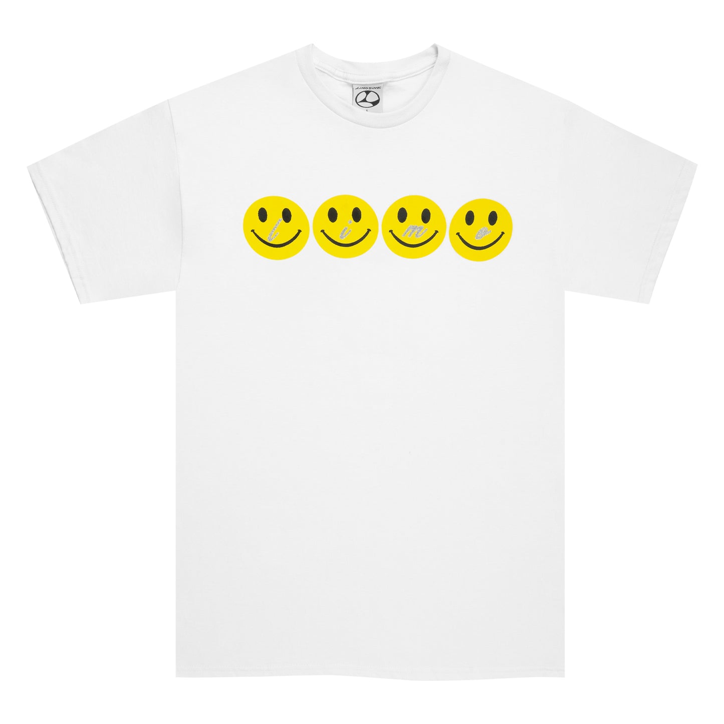 Glitter Smile Tee - White