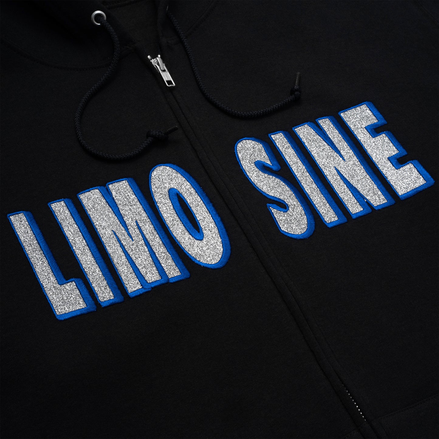 Limosine Sparkle Zip Up - Black