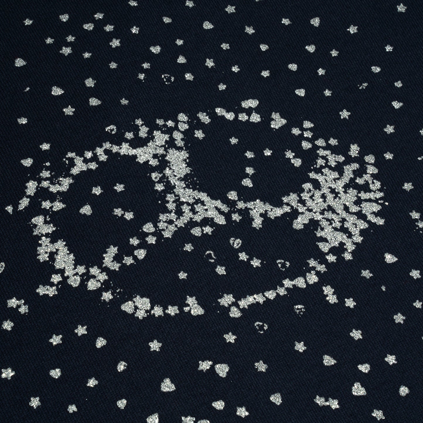Stardust Hood - Navy/Raised Glitter