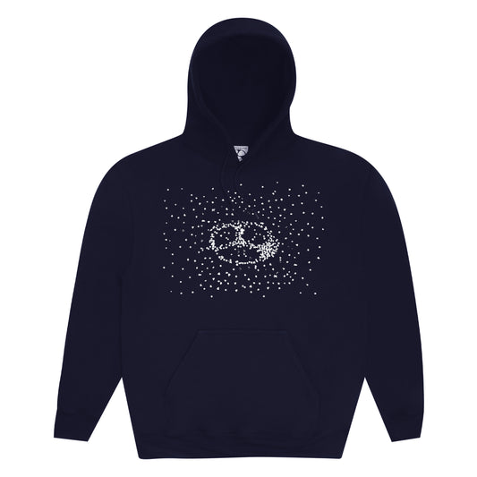 Stardust Hood - Navy/Raised Glitter