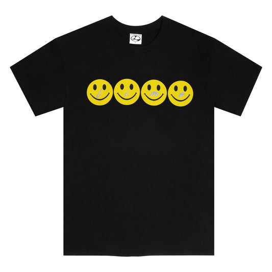 Glitter Smile Tee - Black