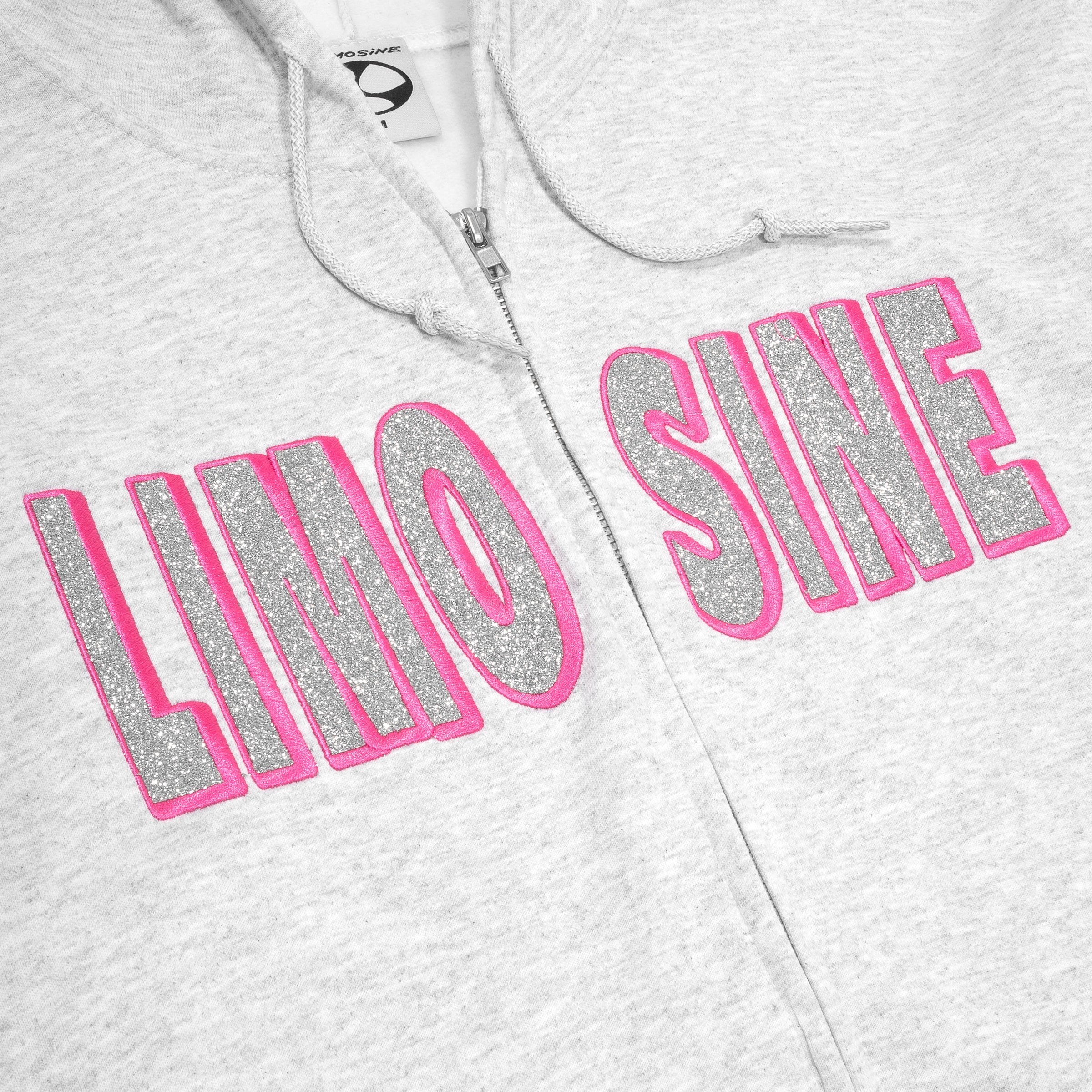 Limosine Sparkle Zip Up - Ash Grey – limosineskateboards