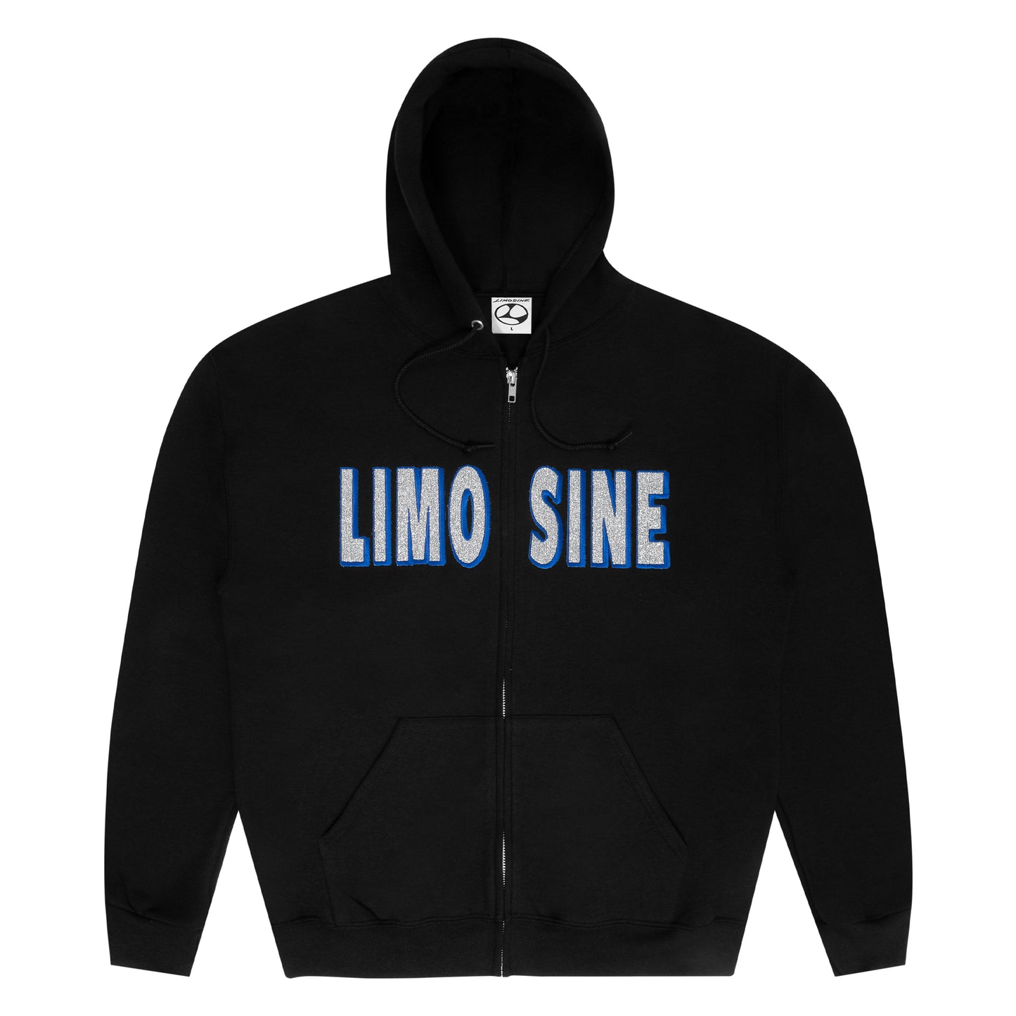Limosine Sparkle Zip Up - Black